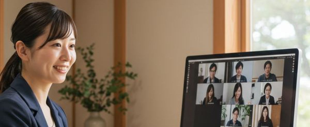 ZOOMでもスーツは当たり前