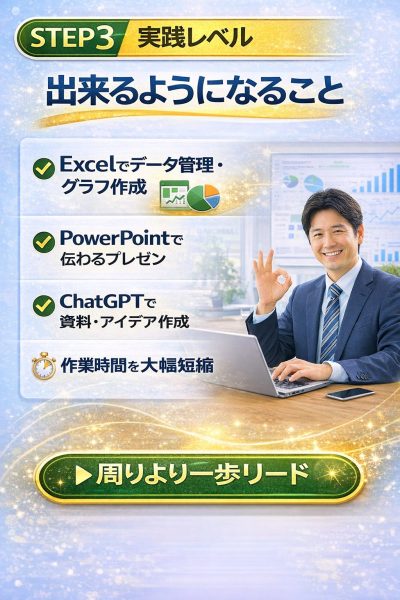 周りより1歩リード