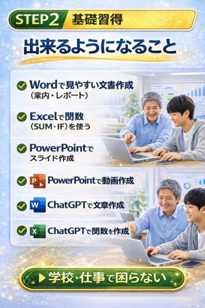 学校や仕事で困らない